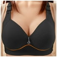 thumbnail image 2 of Everyday Bras for Women Women Support Bras Underwire Padded Bras for Women Packs of Bras Tan Sports Bra Womens Bras Comfortable Support Women's Push up Bras Work Out Bras Athletic Bra Black 38, 2 of 4