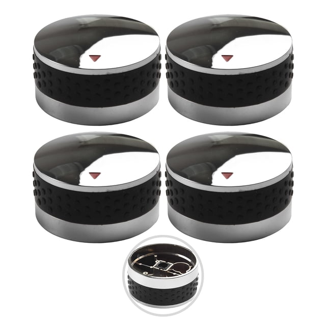 Gas Grill Control Knobs Replacement Fits BBQ Gas Grills for Oven, Stove Round,4pcs