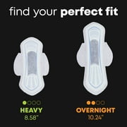 U by Kotex Balance Teen Ultra Thin Overnight Pads with Wings, 24 Ct