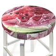 thumbnail image 3 of Gukieu Watermelon Splash Realism Art Print Round Chair Cover, Dust-proof and Non-slip Bar Chair Protective Cover, Suitable for Bars, Restaurants, Offices-14 inch, 3 of 7
