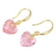 thumbnail image 2 of Finos Aretes Corazon Cristal Swarovski Oro 14k Lam rosa Unitalla, 2 of 2