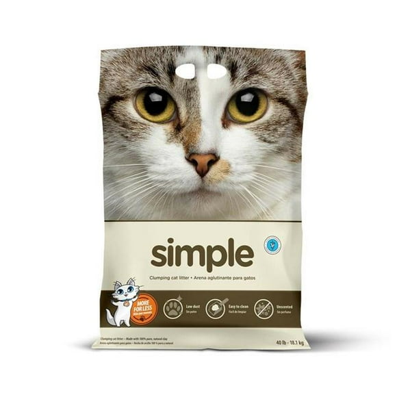 Intersand America 777979220400 40 lbs Simple Clumping Cat Litter