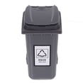 thumbnail image 4 of Miangastore Rectangular Desktop Waste Can Grey 1Pcs 5.7x3.9x3.0in, 4 of 8