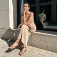 thumbnail image 4 of Cushionaire Tory Strappy Flat Sandals for Women, Toe Ring Sandals with Adjustable Buckle Ankle Strap, Wrap Style, 4 of 17