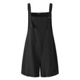 thumbnail image 4 of biudgviw Overalls for Women Casual Sleeveless One Piece Short Jumpsuits Trendy Beach Vacation Bib Shortalls Summer Outfits, 4 of 4