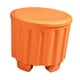 thumbnail image 5 of Puf otomano con espacio de almacenamiento y tapa, reposapiés apilable para sala de estar, pasillo. Naranja, 5 of 9