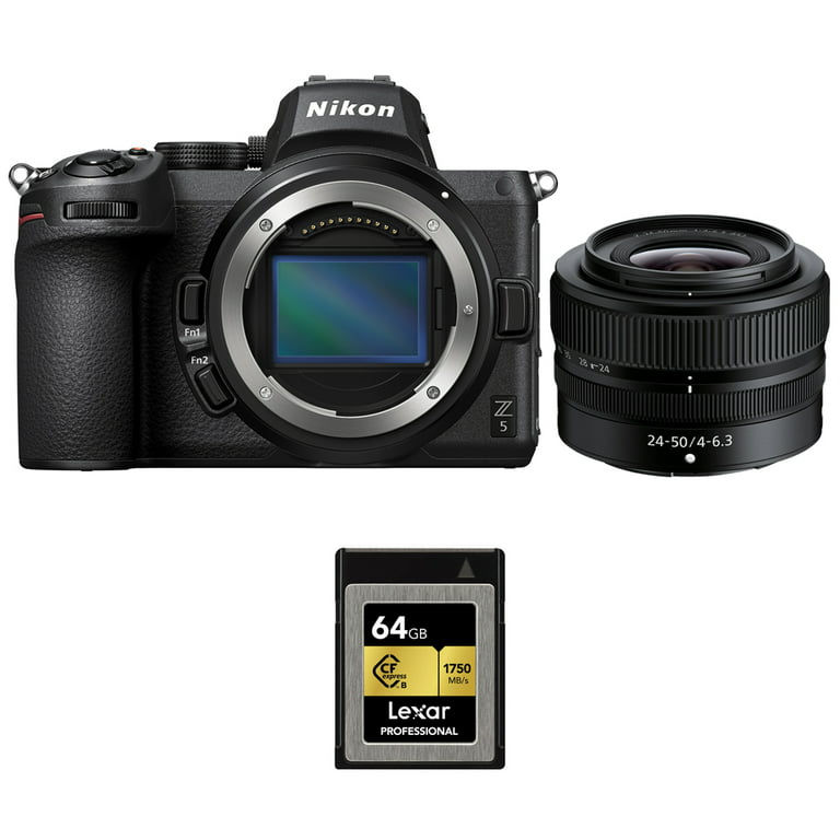 Nikon 1649 Z5 Full Frame Mirrorless Camera 24.3 MP CMOS FX Sensor
