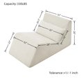 thumbnail image 7 of Miekor Furniture Bean Bag Chair, Lazy Floor Sofa Couch for Adults and Kids, Fireside Chair with Ergonomic Design, Memory Foam Lounge Chair for Living Room Bedroom, Office, Beige 03261, 7 of 7