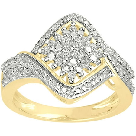 1/3 Carat T.W. Diamond 10kt Yellow Gold Multi-Stone Ring