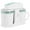 GREEN&WHITE, variant on SUSTEAS Ice Cream Maker Machine for Home Use, with Two Ice Cream Bowls,Simple Operation and Easy to Clean,White Green
