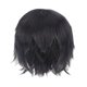 thumbnail image 4 of Peluca de cosplay jinwen peluca corta práctica para fiesta de disfraces de club masculino negro, 4 of 8