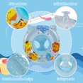 thumbnail image 2 of EIMELI Inflatable Ride-On Pool Float Baby Swimming Pool Ring for Infant Toddler Kids Summer Inflatable Safety PVC Seat-Green-Pink, 2 of 9