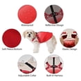 thumbnail image 6 of Dog Winter Jacket Reflective Waterproof Warm Pet Garment, Comfortable Cold Weather Fleece Apparel Outfits with Zipper Closure for Small Medium Large Dogs, 6 of 7