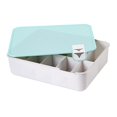 thumbnail image 3 of Underwear Storage Box PP Drawer Organizer Multifunctional Durable Large Capacity Blue Lid 10 Grids, 3 of 9