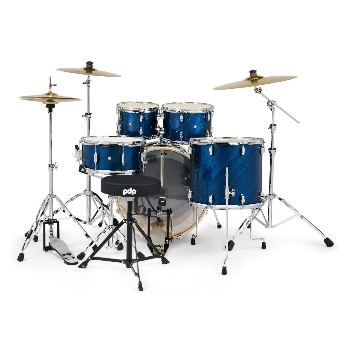 PDP Mainstage 5-Piece Drum Kit Twisted Blue Steel