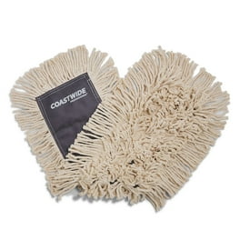 Cut-End Dust Mop Head, Economy, Cotton, 36 x 5, White Cut-End Dust Mop Head, Economy, Cotton, 36 x 5, White