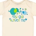 thumbnail image 4 of Inktastic My Gigi Loves Me Cute Elephants Boys or Girls Baby Bodysuit, 4 of 5