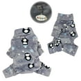 thumbnail image 3 of Klippo KBD103L Ultra Thick Plush Penguins Turtleneck Pajamas, Gray - Large, 3 of 4