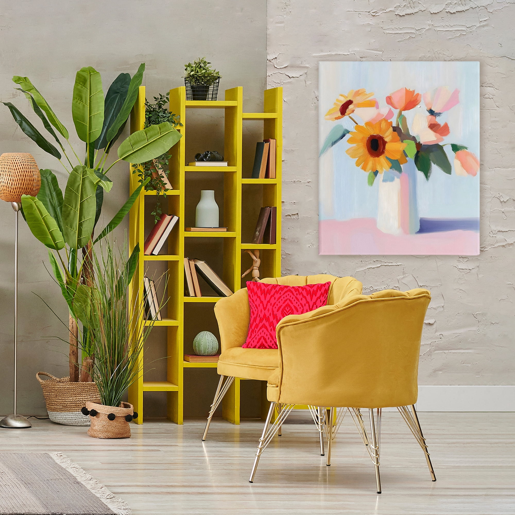 Stupell Industries Sleek Vase Bouquet Canvas Wall Art, design by The Prints Vibe