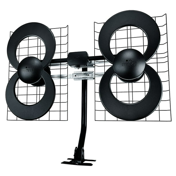 Clearstream 4max Tv Antenna 70 Mile Range Multi Directional Indoor Attic Outdoor 20 Inch Mast With Pivoting Base All Weather Mounting Hardware 4k Ready Black Walmart Com