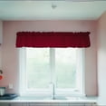 thumbnail image 2 of Solid Poplin Window Valance 58" Wide Cranberry Red, 2 of 3