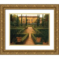 Masdeu, Montserrat 32x26 Gold Ornate Wood Framed with Double Matting Museum Art Print Titled - Garden Manor