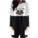 thumbnail image 2 of Blusa suelta informal de manga larga con cuello redondo y bolsillo para mujer, Tops estampados de Halloween Pompotops  hdfakjf4623, 2 of 3