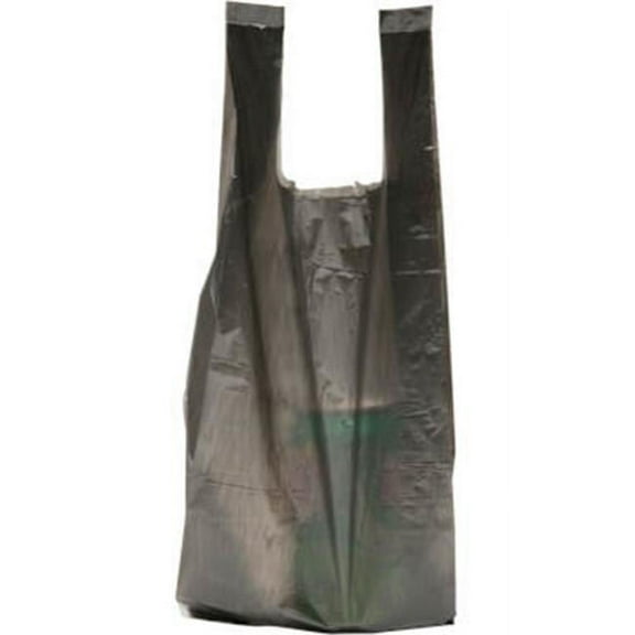 International Plastics MB-T-15BLK 6 x 4 x 15 in. Plain Black HD Bag - Case of 2000