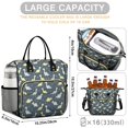 thumbnail image 5 of Dinosaur and Star Gray Pattern Insulated Leakproof Lunch Box for Women, Large Lunch Bag for Tween Teen Adult, Loncheras Para Mujer for Work Beach Travel Picnic Camping, 5 of 6