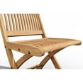thumbnail image 3 of Pemberly Row Premium Teak Hand Sanded Finish Folding Side Chair, 3 of 5