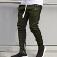 thumbnail image 4 of UDIYO Men Sweatpants Contrast Colors Elastic Waist Drawstring Breathable Autumn Trousers for Jogging, 4 of 7