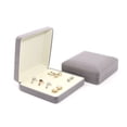 thumbnail image 4 of Caja pequeña organizadora de anillos, caja de almacenamiento portátil para anillos, soporte para múltiples anillos para joyas aptas para viajar (gris), 4 of 4