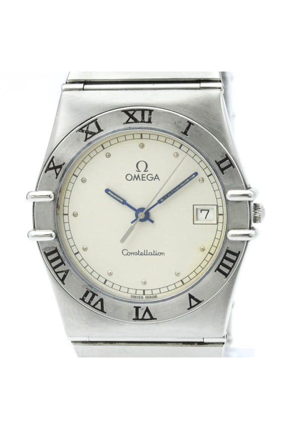 Pre-Owned OMEGA Constellation Stainless Steel Quartz Mens Watch 396.1070 Polished