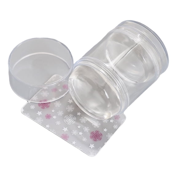 Nails Stamper Set French Tip Nails Tool Silicone Nails Stamper Nails Scraper Nails Jelly Stamper for Gel Nails Polish