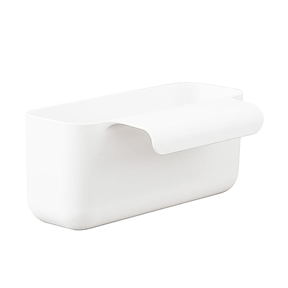 Kitchen Sink Hanging Drainage Basket, Sink Waste Storage Basket for Kitchen, Convenient and Space-Saving Waste Organizer for Kitchen Sink Akmoler | White