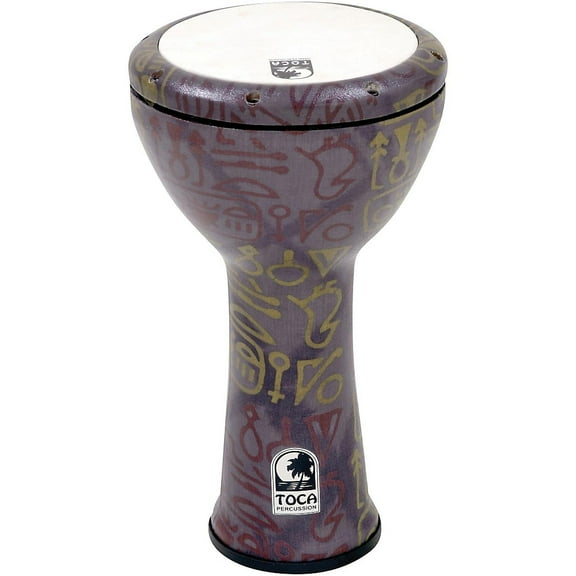 Toca SFMTDK-9AB 9 in. Freestyle Mechanically Tuned Doumbek for Musical Instrument, Aztec Blue