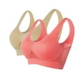 thumbnail image 1 of Timegard 2pc Sports Bras for Women Plus Size Full Coverage No Underwire High Support Breathable Athletic Bra, 1 of 4