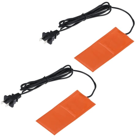 Uxcell 2Pcs Silicone Heating Pad, 220V 75W Car Engine Block Oil Pan Heater Heater Strip for Constant Temperature 127mm x 50.4mm