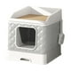 thumbnail image 3 of Contenedor portátil desmontable para gatos con rascador. Gris, 3 of 9