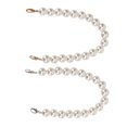 thumbnail image 2 of Cadena para bolso con cuentas de perlas, excelente mano de obra, fácil de instalar, accesorios de cadena desmontable para carteras y bolsos, 2 uds., 2 of 8