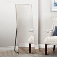 thumbnail image 2 of NeuType Gold Floor Mirror with Stand Large Full Length Mirror Modern Wall Mounted Mirror 47"x16", 2 of 8