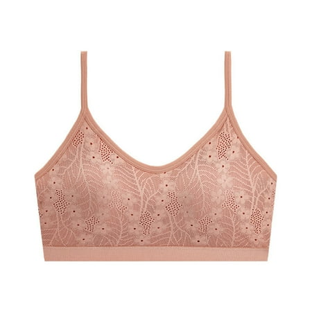 

sebtyili women s beautiful back underwear small gathered without steel rings fixed cup bra lace bra