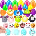 thumbnail image 6 of 12 Pack Prefilled Easter Eggs Filled with Animal Car Toys, Suitable for Easter Egg Hunt Game, Kids Easter Basket Stuffers, Party Favors, Classroom Prizes & Small Gifts for Boys Girls Toddlers, 6 of 6