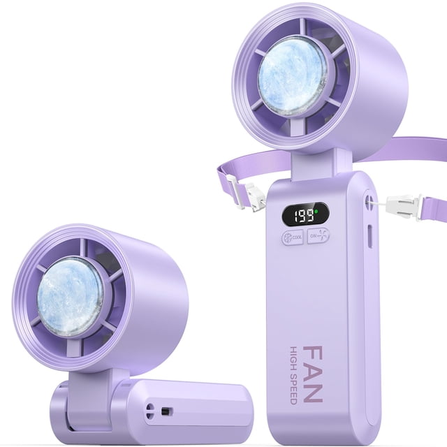 Turboventilador portátil portátil Kimguard con enfriador de hielo 5500 mAh