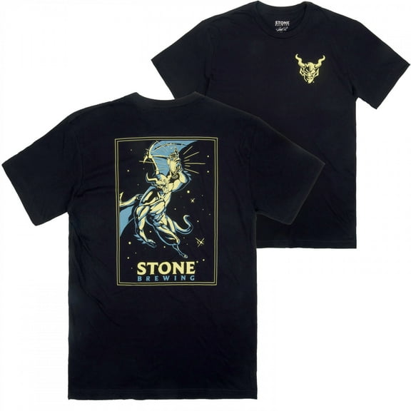 Stone Brewing Odyssey Front and Back Print T-Shirt-Medium