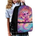 thumbnail image 3 of Bulopur Galaxy Pink Dragon Kids Backpack Set 5 Pcs Kawaii Book Bag with Lunch Bag, Pencil Case, Water Bottle Cover and Wrist Strap for Girls Ages 6-12, 3 of 8
