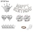 thumbnail image 2 of Crown birthday balloon set Foil Happy Birthday Balloons, Birthday Party Decorations, 2 of 5
