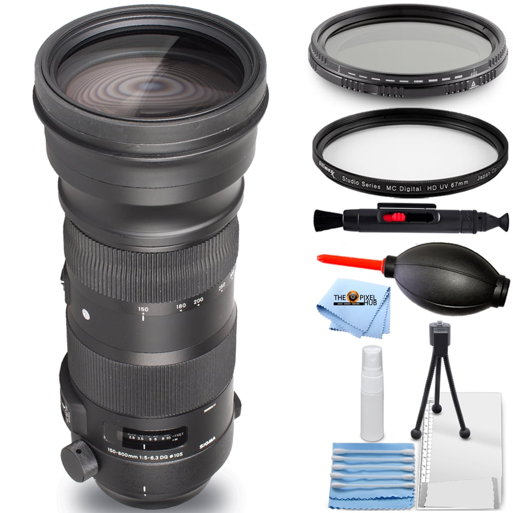 Sigma 150-600mm f/5-6.3 DG OS HSM Contemporary Lens (Canon EF) - Essential  Bundle Includes: UV Filter, VND Filter, Cleaning Pen, Blower, Microfiber