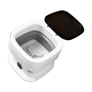 Laveuse pliable, 10L Grande capacité Blanchisserie Wahser 3 Modes Petit lave-linge réglable Portable Mini Lave-linge pour les vêtements de bébé, sous-vêtements, chaussettes, appartements, dortoirs, camping-cars