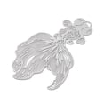 thumbnail image 2 of Long-Lasting Plated Brass Filigree Pendants Charm Platinum 48x29x0.3mm Hole: 1.3x2.5mm, 2 of 3